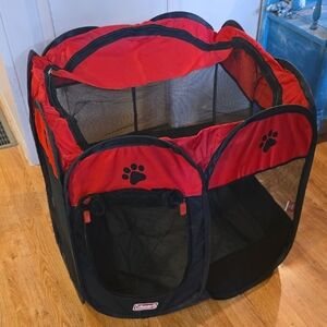 Coleman Red and Black Pet Packable Playpen